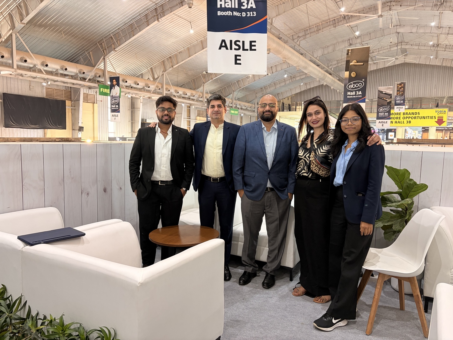 EBCO team at the IndiaWood industry meet